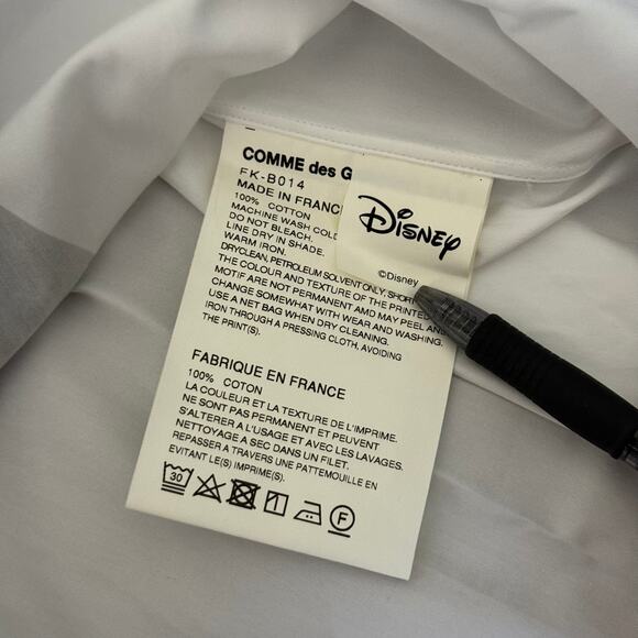 Size M - Comme Des Garçons Shirt Disney Short Sleeve Shirt - Picture 6 of 7
